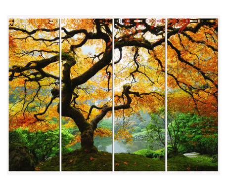 Set Tablou DualView Startonight Artar, 4 piese, luminos in intuneric, 180 x 240 cm (4 piese 60 x 180 cm)