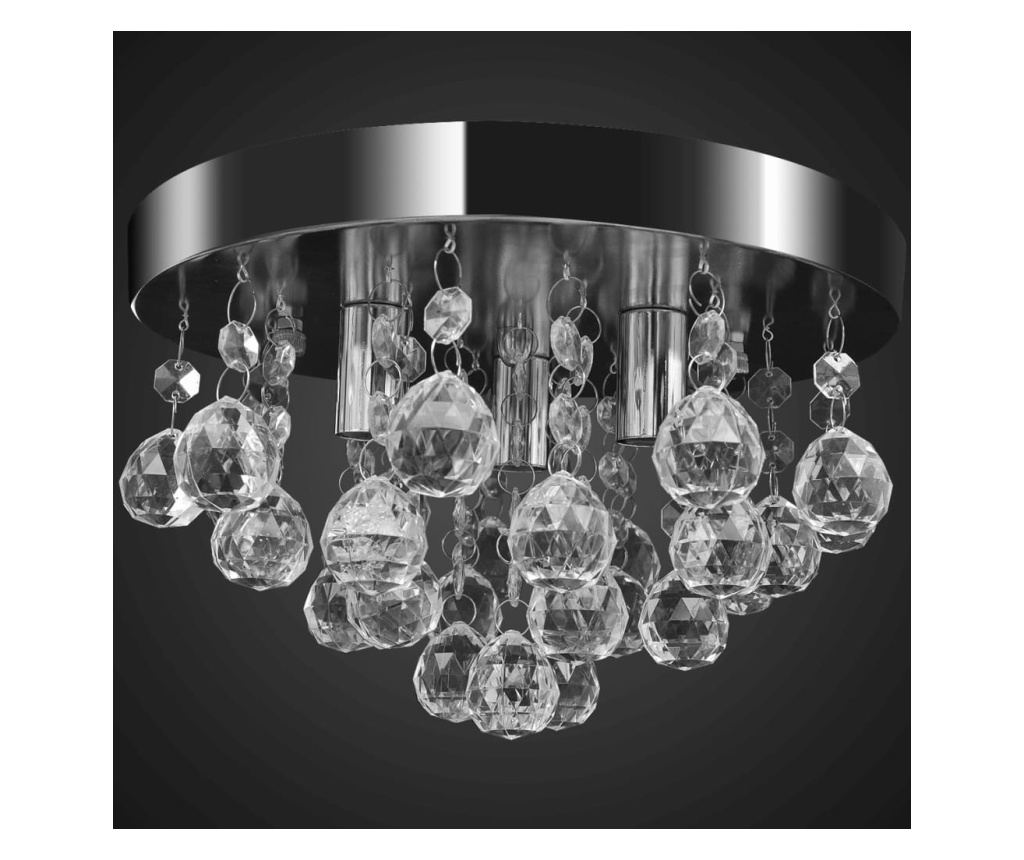 Viseća Lampa s Kristalima od Kroma - 2