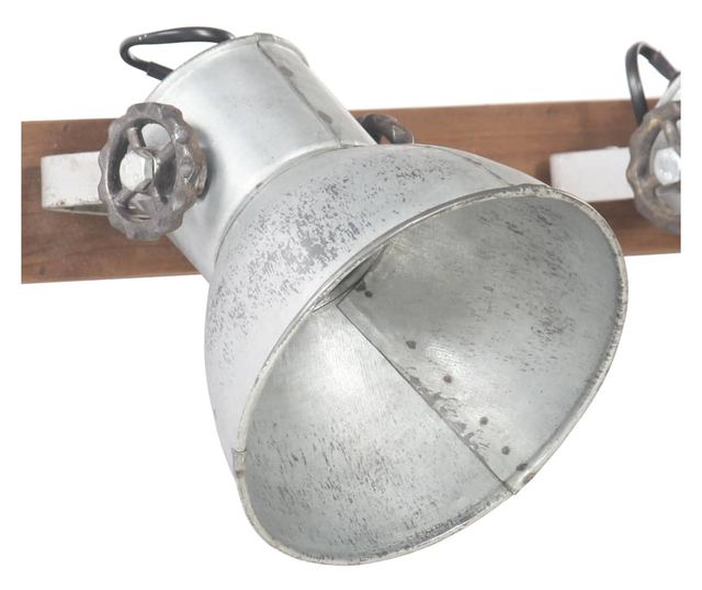 Lampă de perete industrială, argintiu, 45 x 25 cm, E27