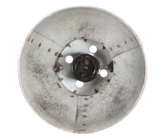 Lampă de perete industrială, argintiu, 45 x 25 cm, E27
