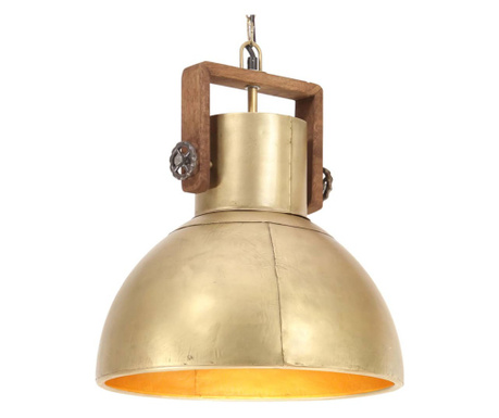 Индустриална висяща лампа, 25 W, мед, 40 см, E27, кръгла