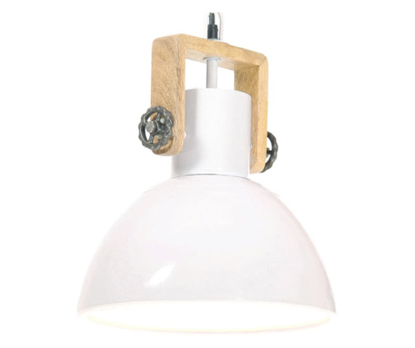 Индустриална пенделна лампа 25 W бяла кръгла 30 см E27