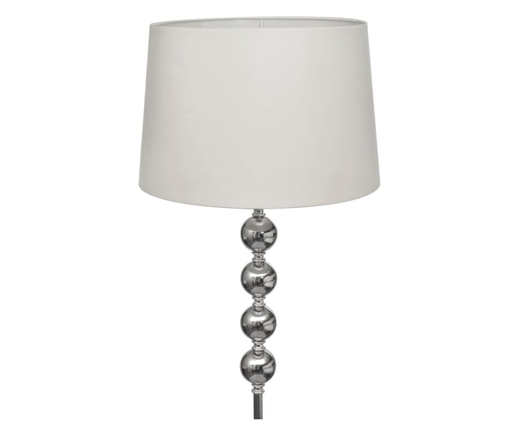 Stolna svetilka z 4 dekorativnimi kroglicami, bela - 2