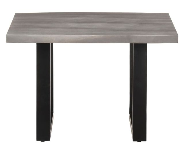 Stolić za kavu, prirodni rubovi, 60x60x40 cm, masivno drvo akacije