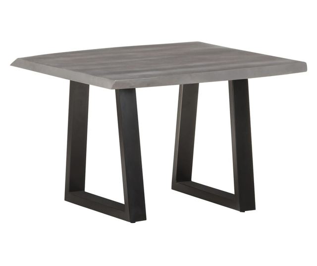 Stolić za kavu, prirodni rubovi, 60x60x40 cm, masivno drvo akacije