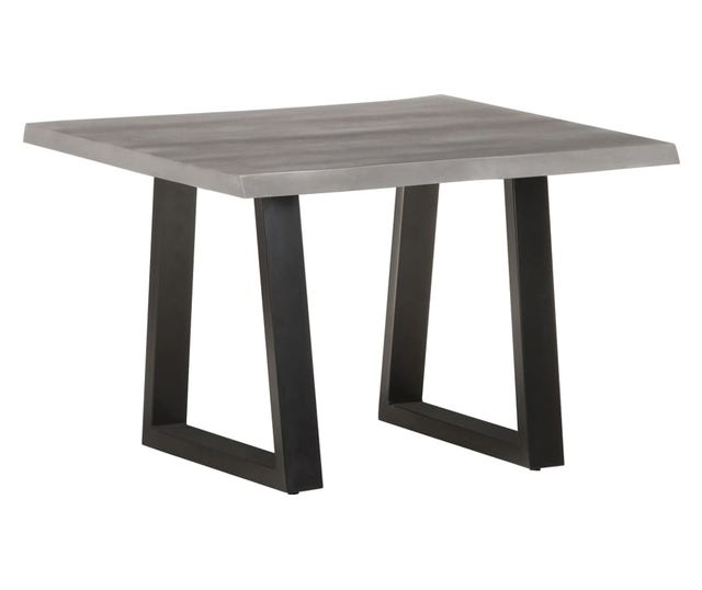 Stolić za kavu, prirodni rubovi, 60x60x40 cm, masivno drvo akacije