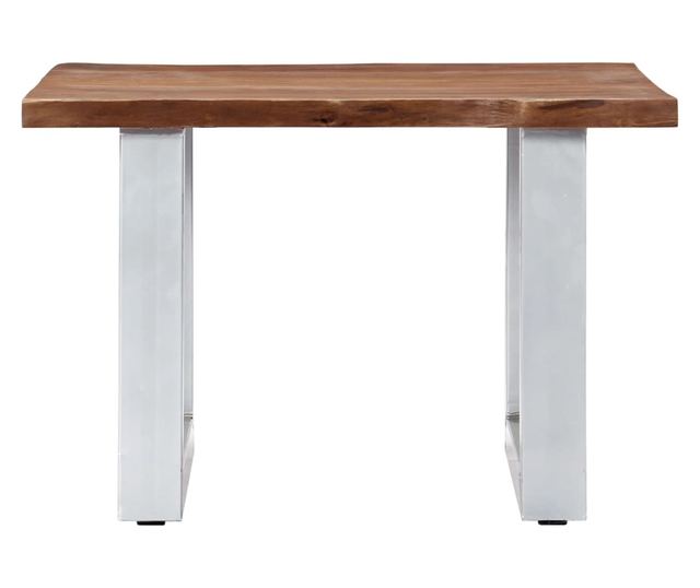 Stolić za kavu, prirodni rubovi, 60x60x40 cm, masivno drvo bagrema