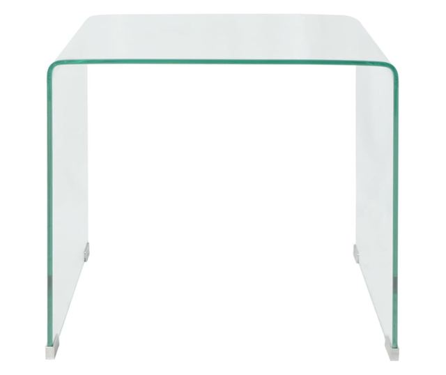 Stolić za kavu, kaljeno staklo 49,5 x 50 x 45 cm, prozirno