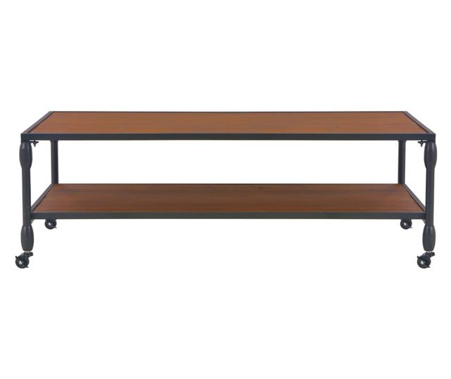 Stolić za kavu s policom, 120x60x40 cm, masivno drvo jele