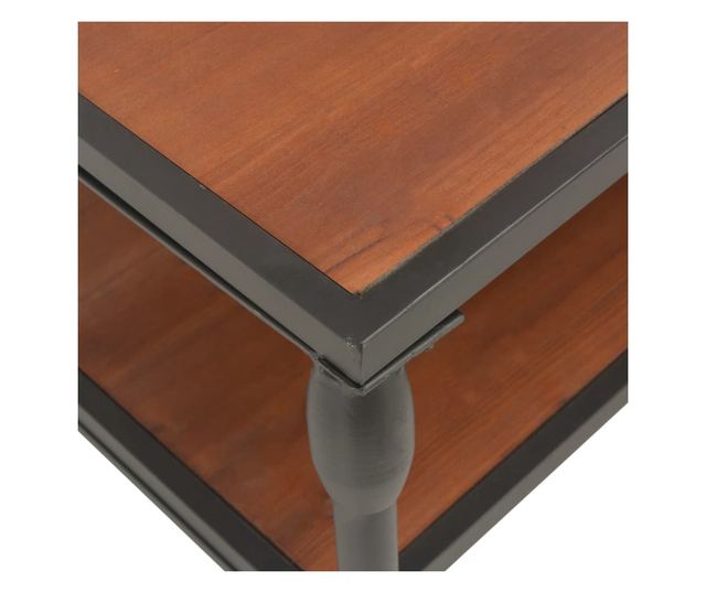 Stolić za kavu s policom, 120x60x40 cm, masivno drvo jele