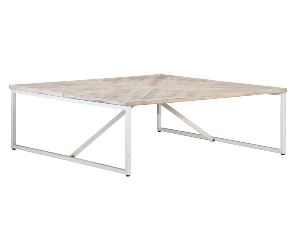 Stolić za kavu, 110 x 110 x 36 cm, masivno drvo manga - 3