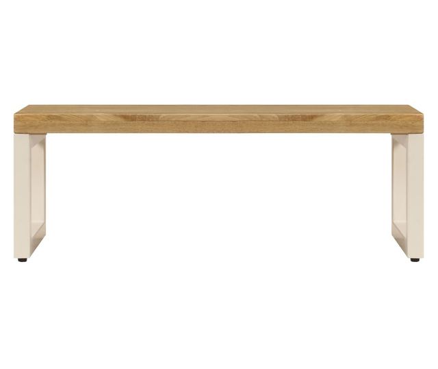 Stolić za kavu, 100x50x35 cm, masivno drvo manga i čelik