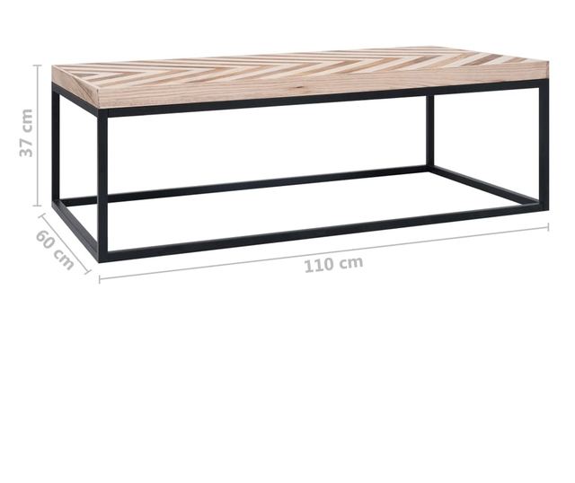 Stolić za kavu, 110 x 60 x 37 cm, masivno drvo