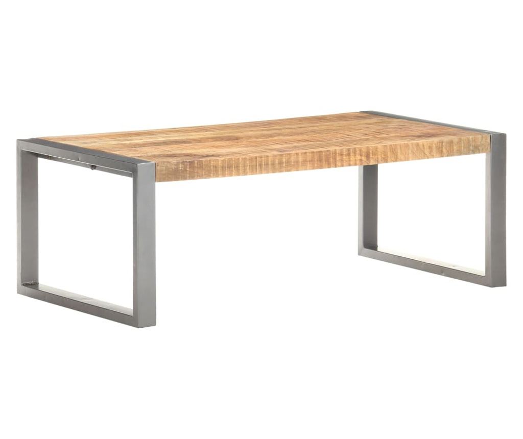 Stolić za kavu, 110x60x40 cm, neobrađeno drvo manga - 9