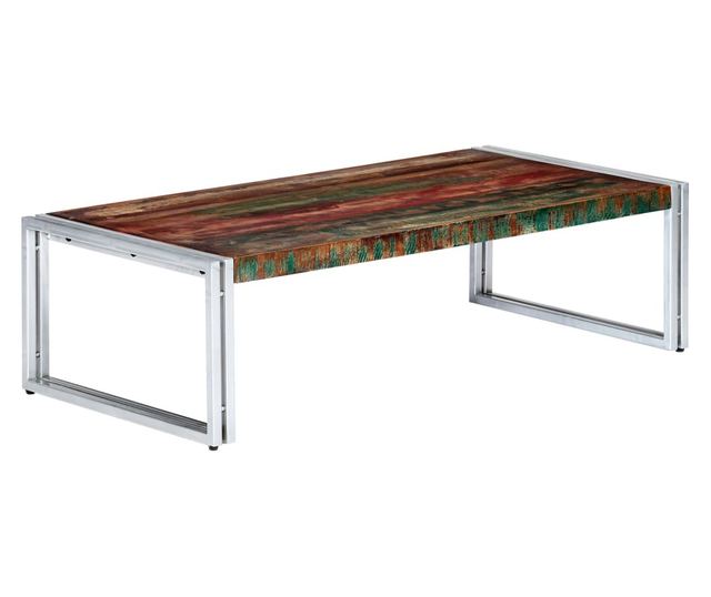 Stolić za kavu, 120 x 60 x 35 cm, reciklirano masivno drvo