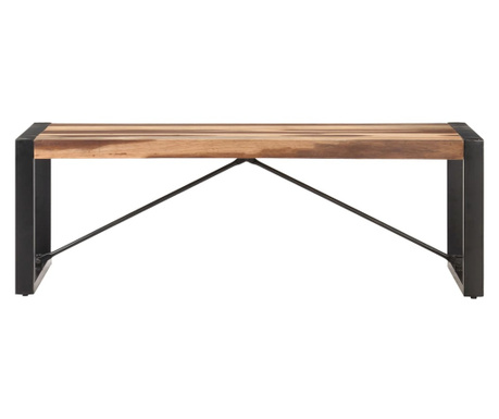 Klubska mizica 120x60x40 cm trden les s finišem iz palisandra