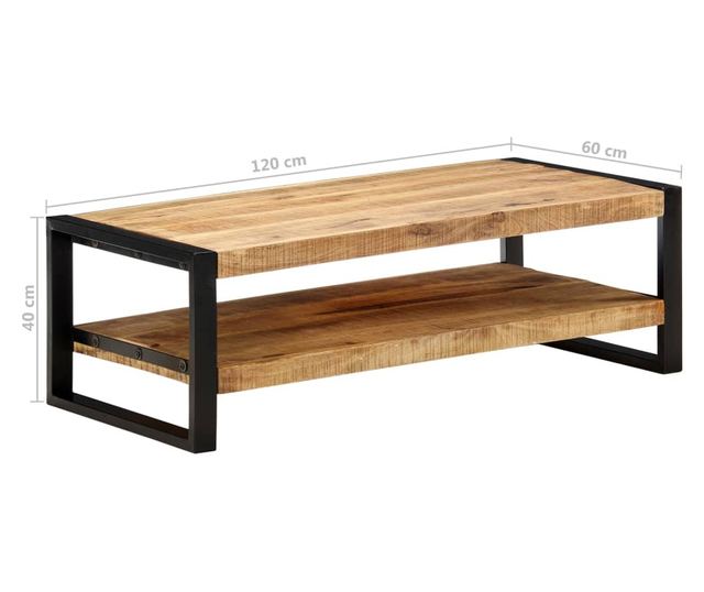 Stolić za kavu, 120x60x40 cm, masivno drvo manga