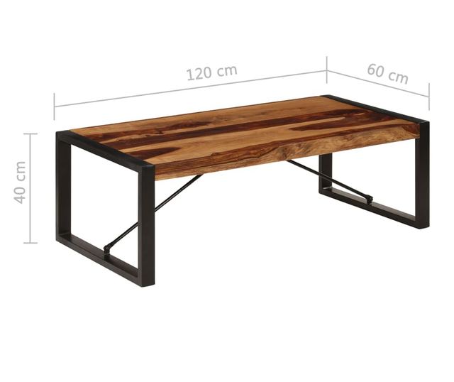 Stolić za kavu, 120x60x40 cm, masivno drvo sheesham