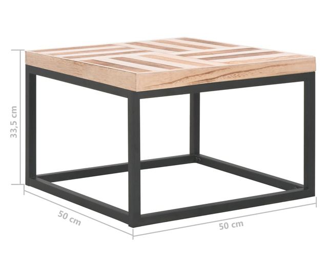 Stolić za kavu, 50 x 50 x 33,5 cm, masivno drvo