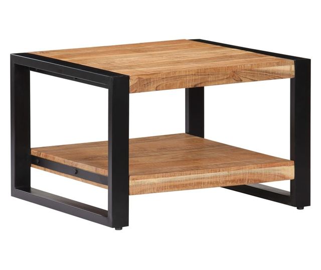 Stolić za kavu, 60 x 60 x 40 cm, masivno drvo akacije