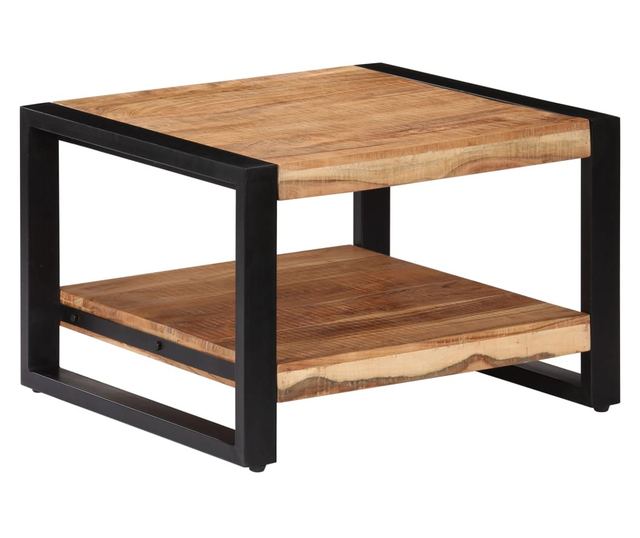 Stolić za kavu, 60 x 60 x 40 cm, masivno drvo akacije