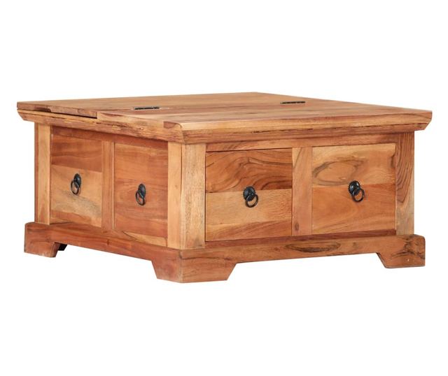 Stolić za kavu, 66 x 70 x 35 cm, masivno drvo akacije