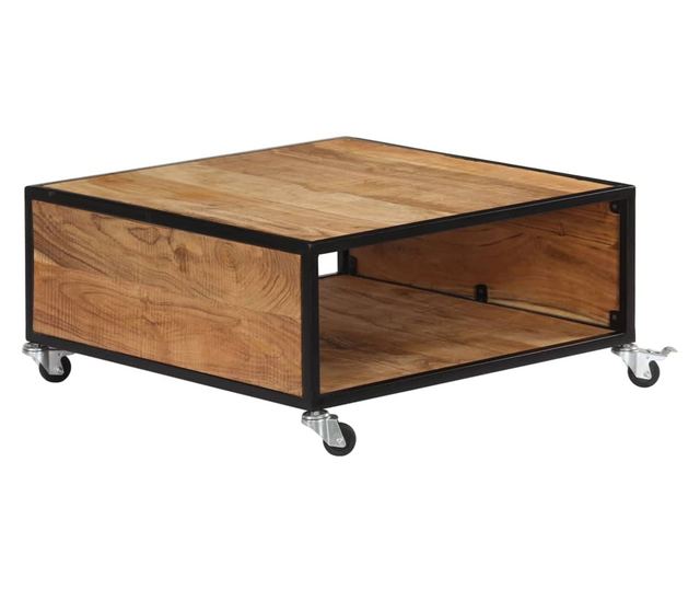 Stolić za kavu, 70 x 70 x 32 cm, masivno drvo akacije