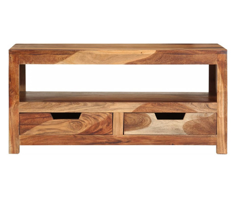 Klubska mizica 84x49x40 cm trden akacijev les