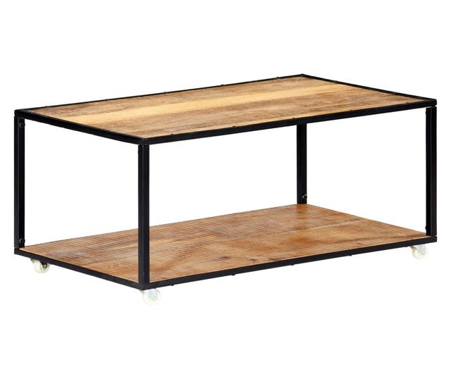 Stolić za kavu, 90 x 50 x 40 cm, reciklirano masivno drvo