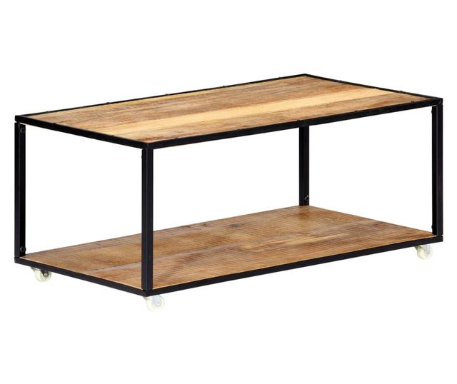 Stolić za kavu, 90 x 50 x 40 cm, reciklirano masivno drvo