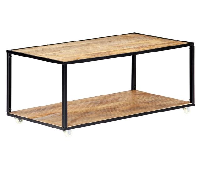 Stolić za kavu, 90 x 50 x 40 cm, reciklirano masivno drvo