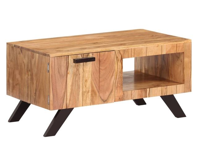 Stolić za kavu, 90 x 50 x 45 cm, masivno drvo akacije