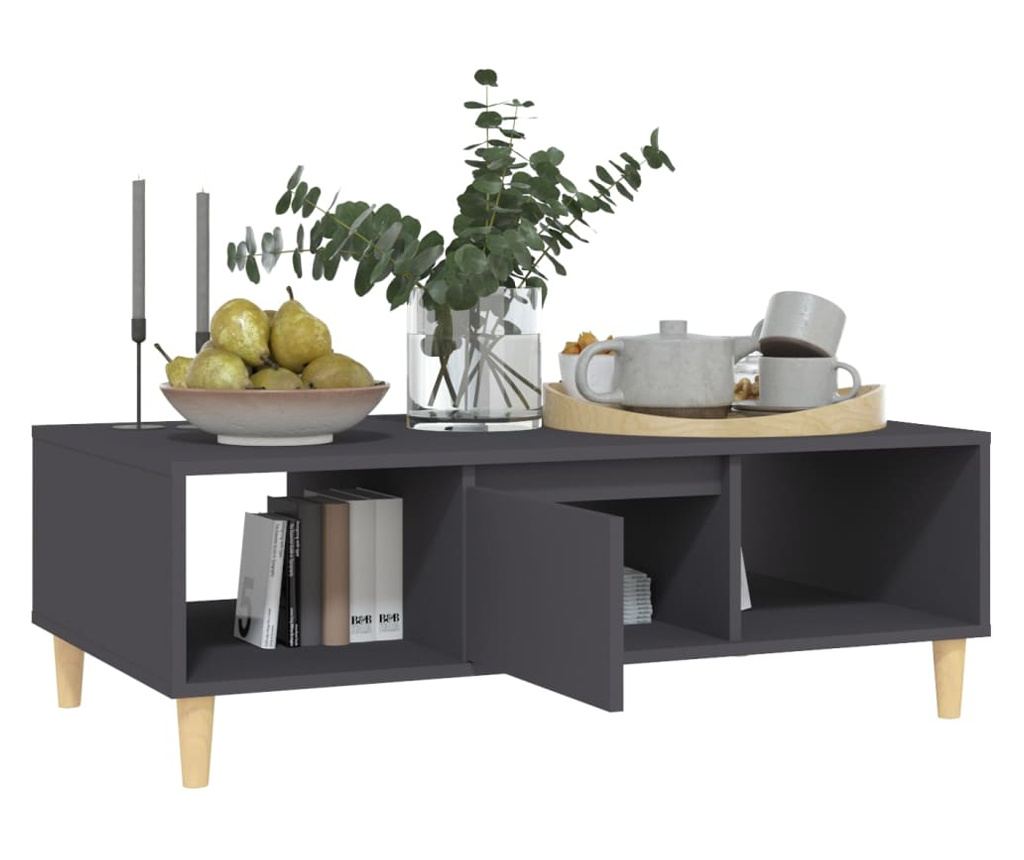 Маса за кафе, сива, 103,5x60x35 см, ПДЧ - 4