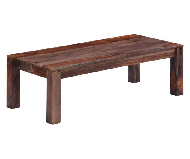 Stolić za kavu, siva, 110 x 50 x 35 cm, masivno drvo sheesham