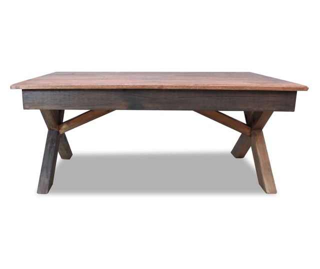 Stolić za kavu, reciklirano masivno drvo, 110 x 60 x 45 cm