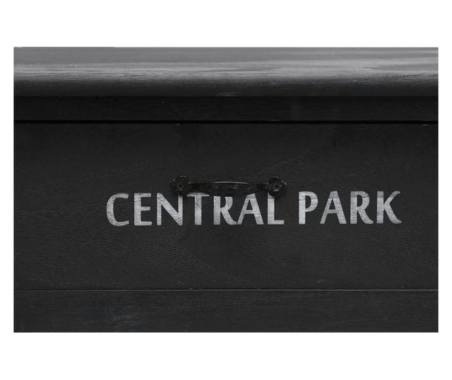 Stolić za kavu, crni, 100 x 50 x 45 cm, drvo