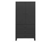 Industrijski ormar crni 90 x 50 x 180 cm metalni
