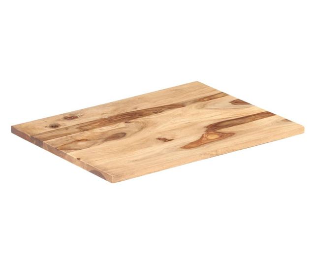 Stolna ploča, 60 x 80 cm, masivno drvo sheesham, 25-27 mm