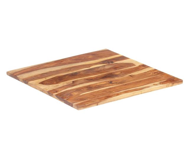 Blat od stola, 60x60 cm, masivno sheesham drvo, 25-27 mm