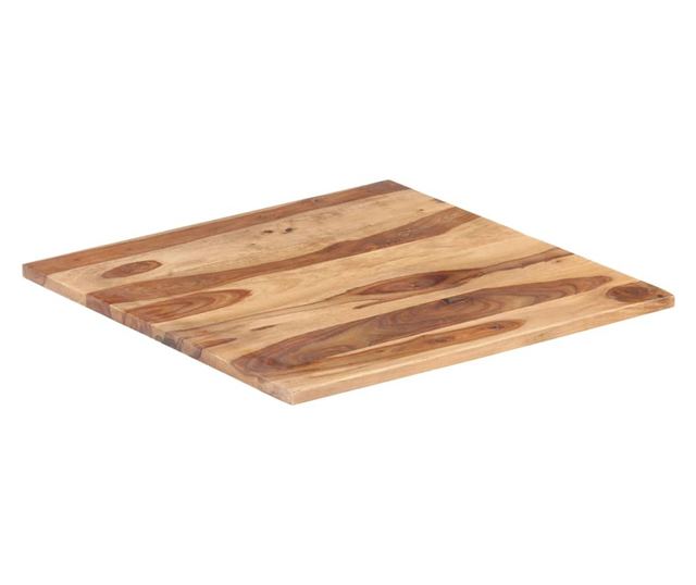 Stolna ploča, 80 x 80 cm, masivno drvo sheesham, 25-27 mm