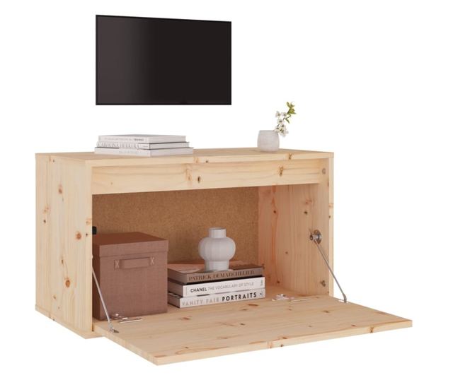 Zidni ormarić, 60x30x35 cm, masivno borovo drvo