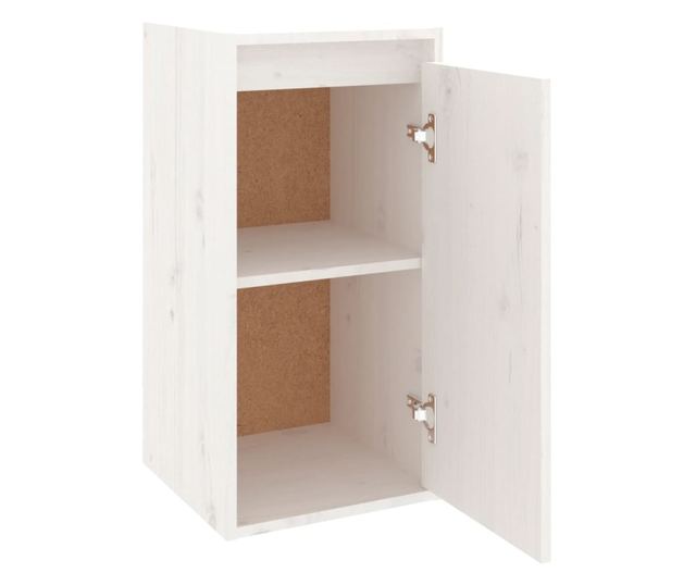 Zidni ormarić, bijeli, 30x30x60 cm, masivno borovo drvo