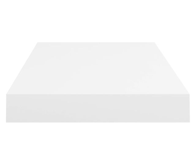 fehér MDF lebegő fali polc 50 x 23 x 3,8 cm
