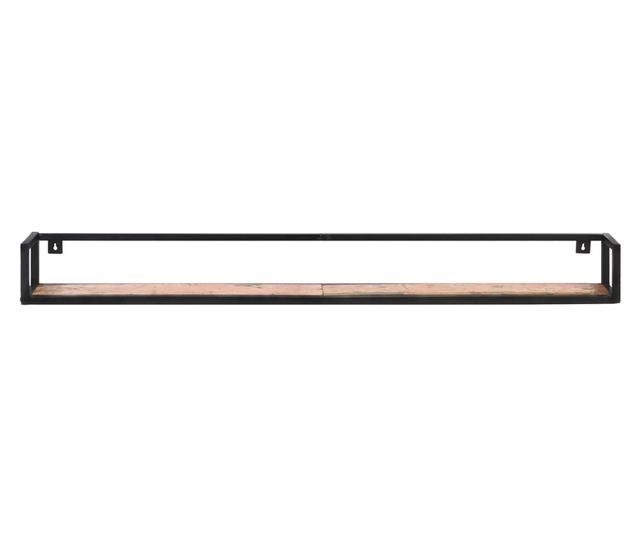 2 db tömör újrahasznosított fa fali polc 160 cm