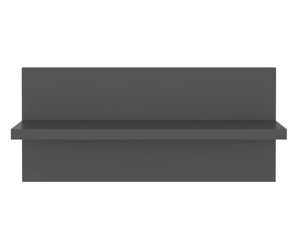 4 db szürke forgácslap fali polc 40 x 11,5 x 18 cm - 10