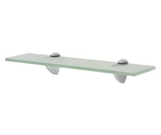 2 db lebegő üvegpolc 40 x 10 cm 8 mm