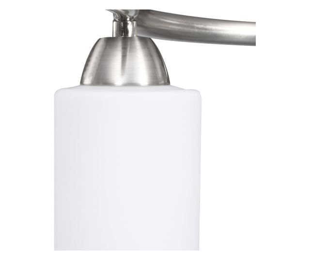 Полилей с керамични цилиндрични абажури, за 3 крушки Е14, бели