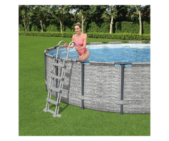 Bestway Scară de siguranță piscină cu 4 trepte Flowclear, 122 cm