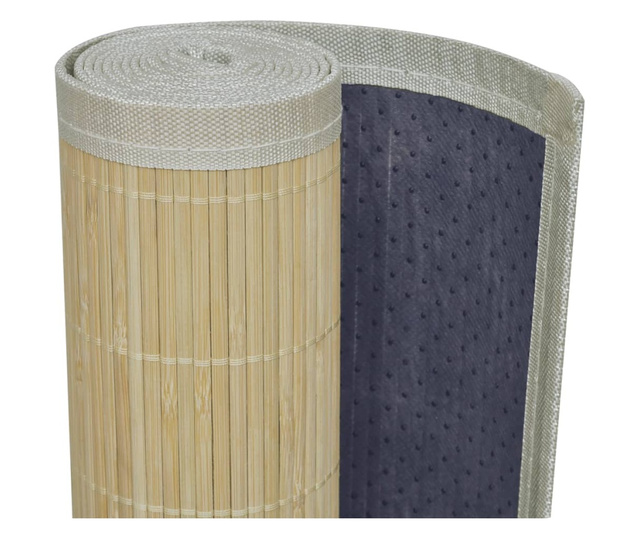Carpetă dreptunghiulară din bambus natural, 80 x 300 cm
