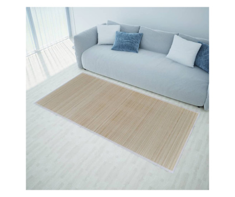 Естествени бамбукови килими, 2 бр., 120х180 см, правоъгълни